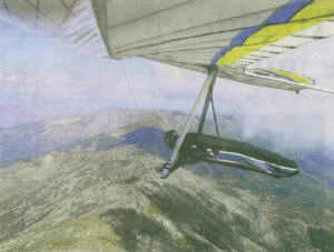 Günter Porath bei einem Streckenflug in Zentralspanien, wo er sich vor der Saison zum „Aufwärmen” aufhält.
